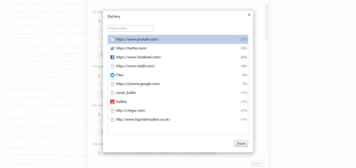 Battery Usage on Chromebook