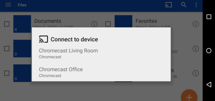 OneDrive now works on ChromeCast
