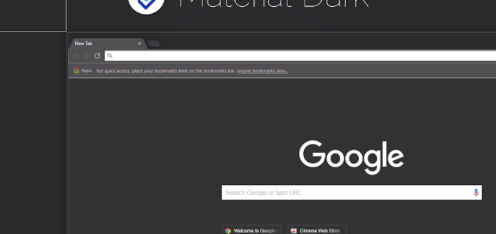 Material Dark Theme For Chrome