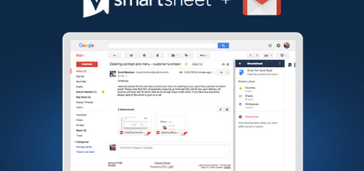 Smartsheet for Gmail