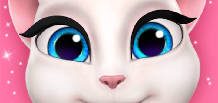 My talking Angela logo
