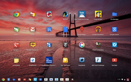 Google chrome os desktop