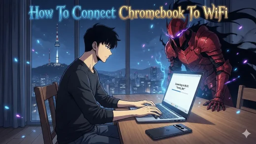 Jin woo connecting to wifi