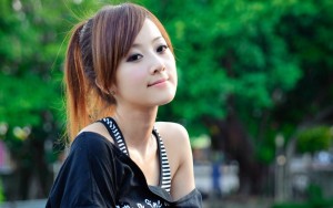 Asian cute girl wallpaper