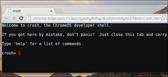 Command Prompt On Chrome OS