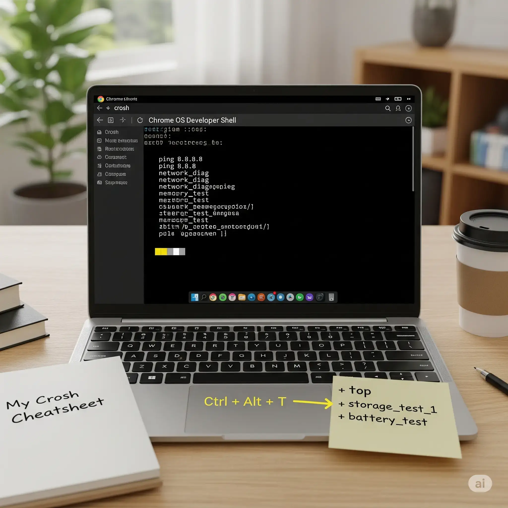 Crosh shell commands cheat sheet