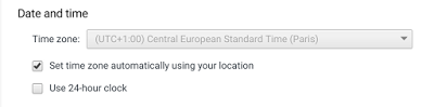 Enable Timezone Auto-Update on your Chromebook