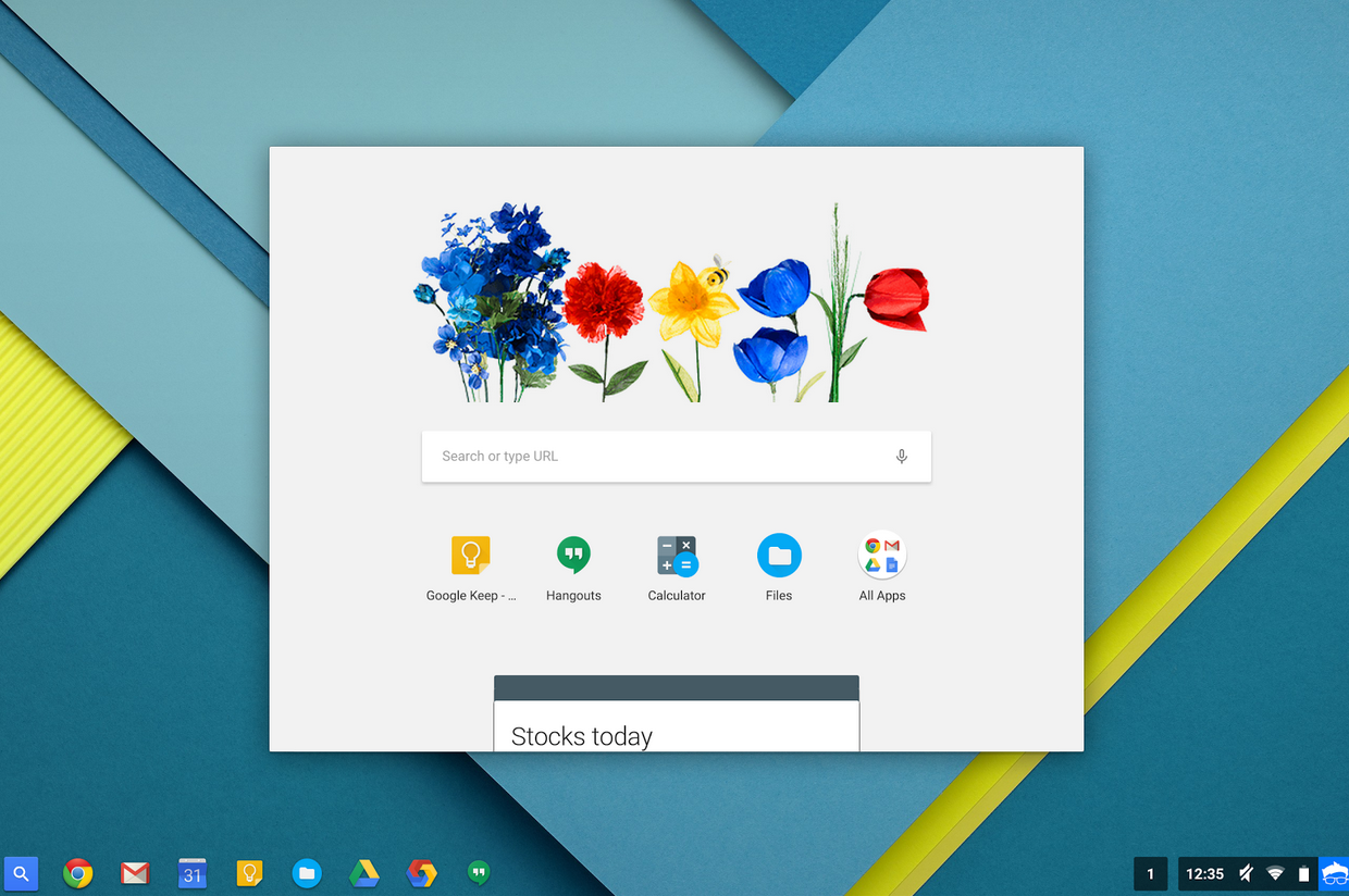 Google Now Card Launcher on Chrome OS