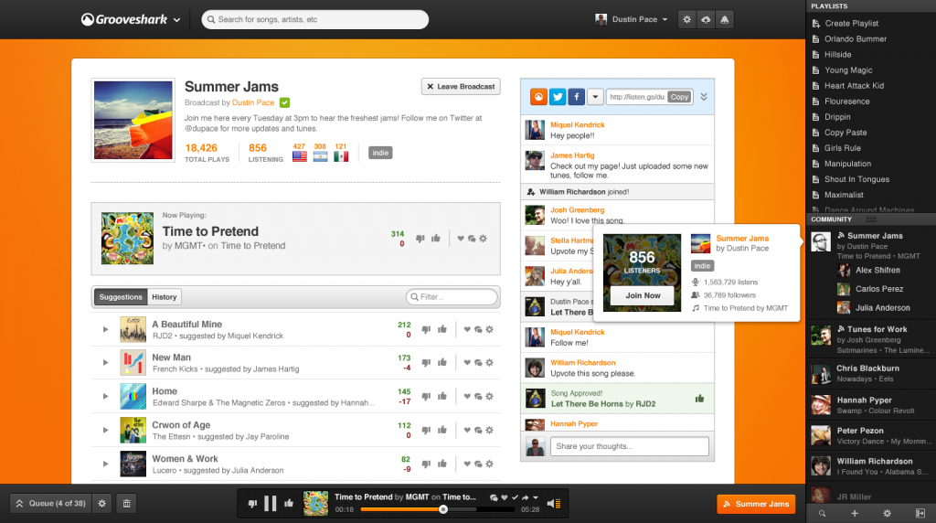 Install Grooveshark on Chromebook