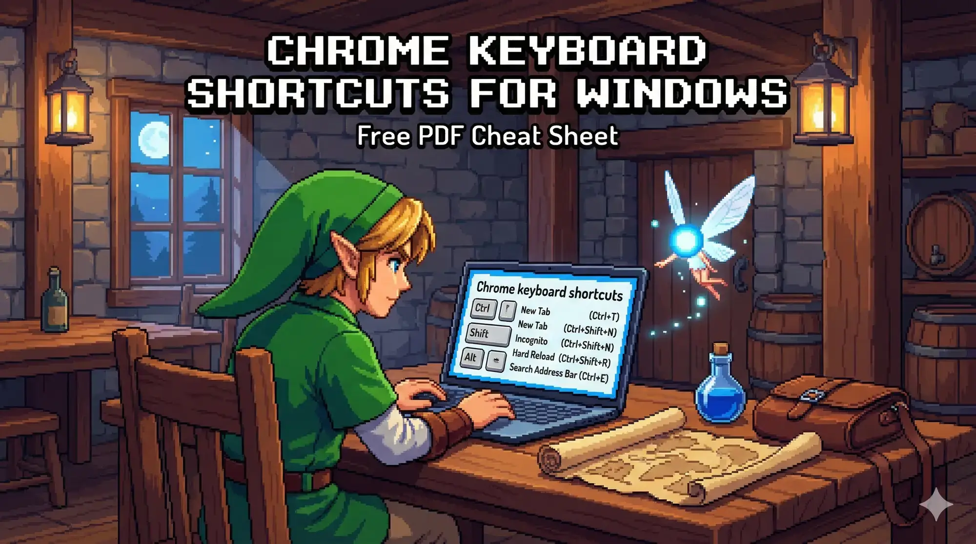 Link using chrome shortcuts on windows pc