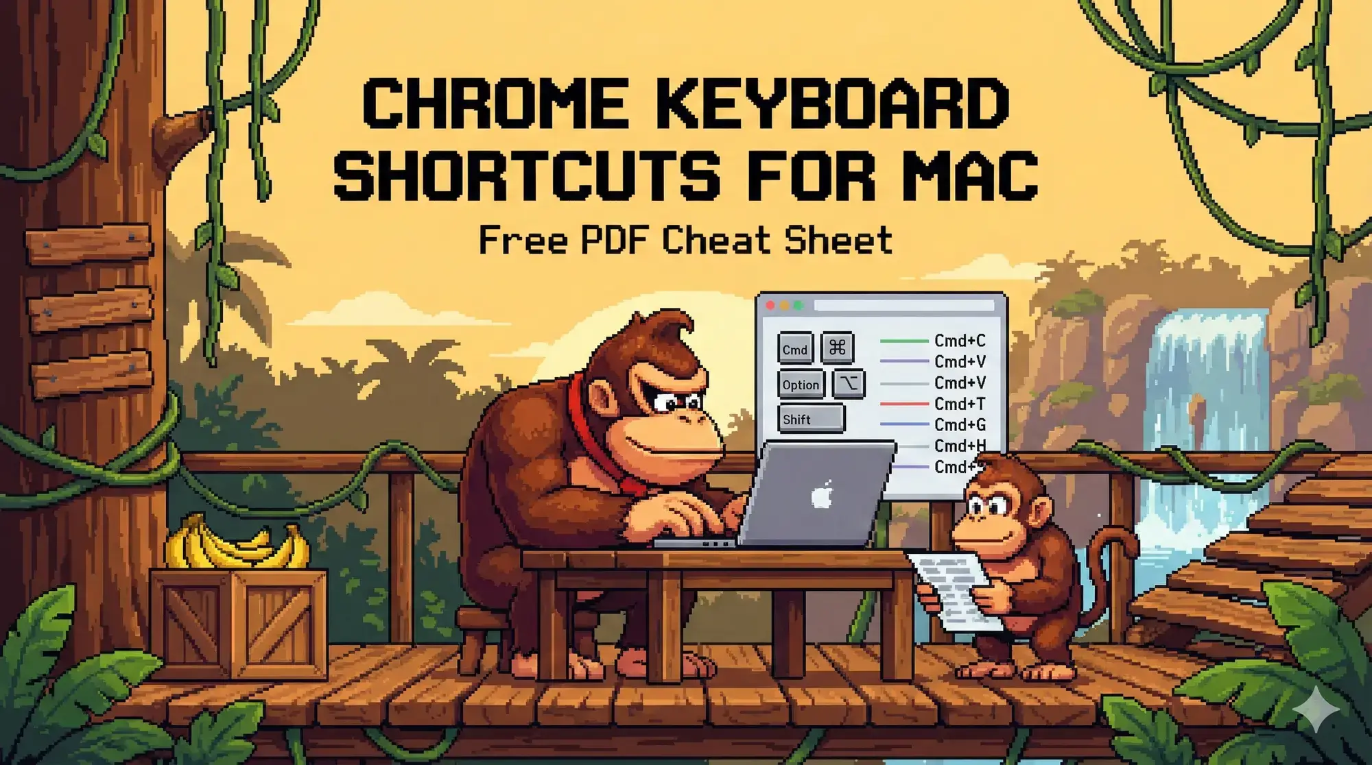 Monkey using chromebook shortcuts