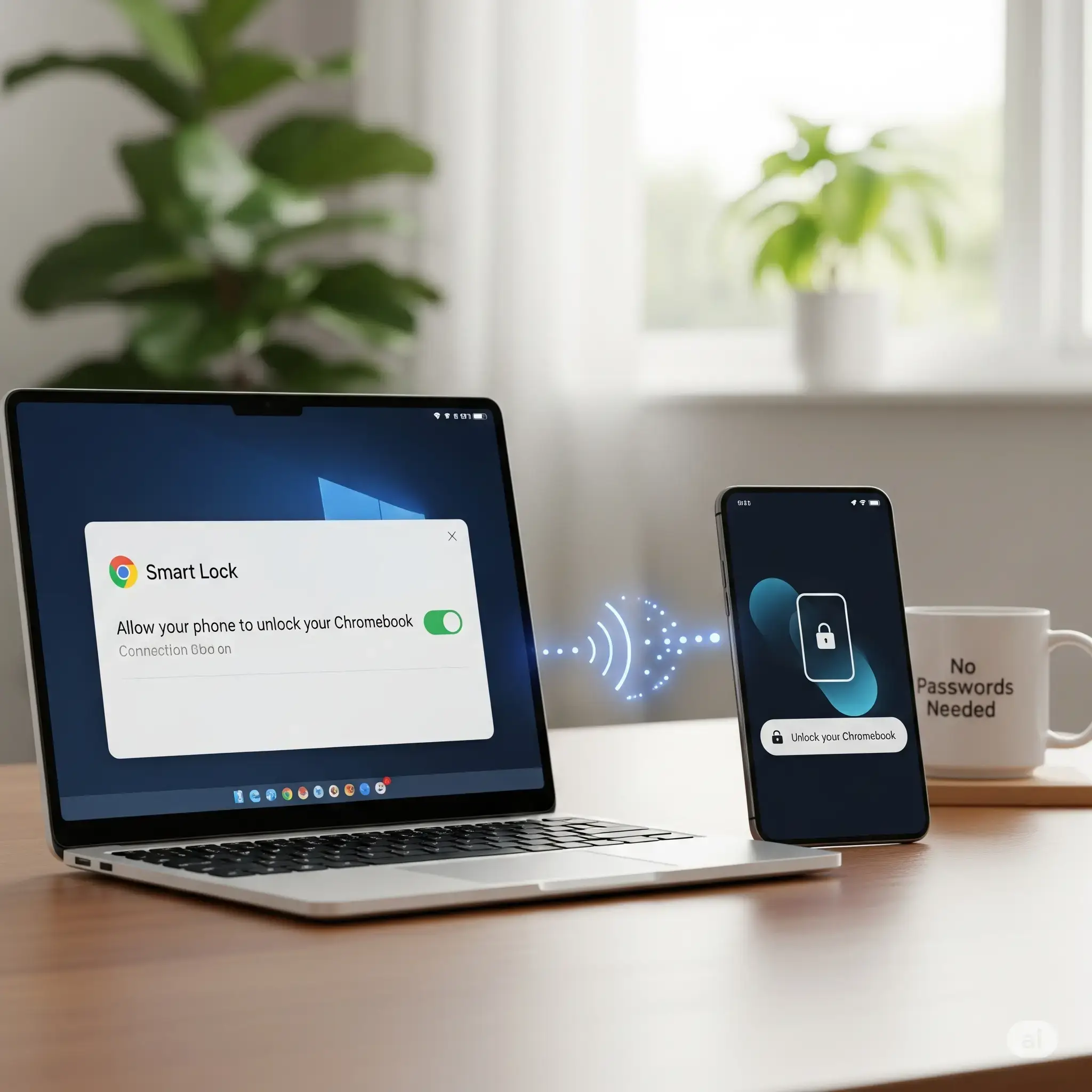 Unlock chromebook with phone