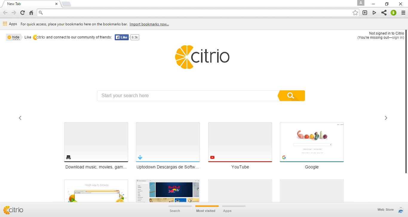 Citrio web browser for windows