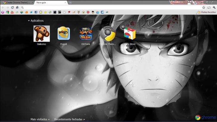 Naruto Uzumaki Chrome Theme