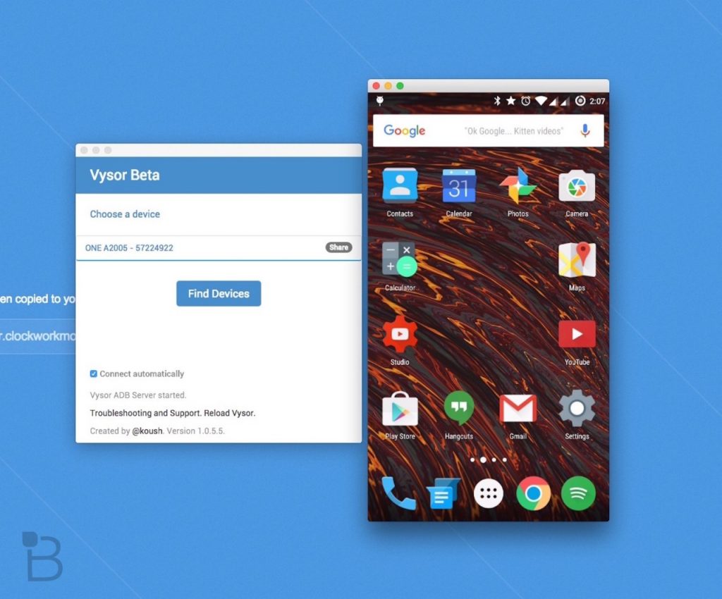 Vysor android on mac