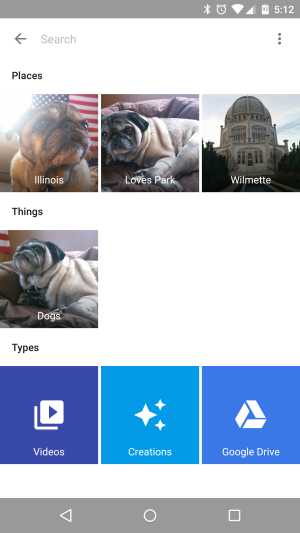 Google photos organize pics