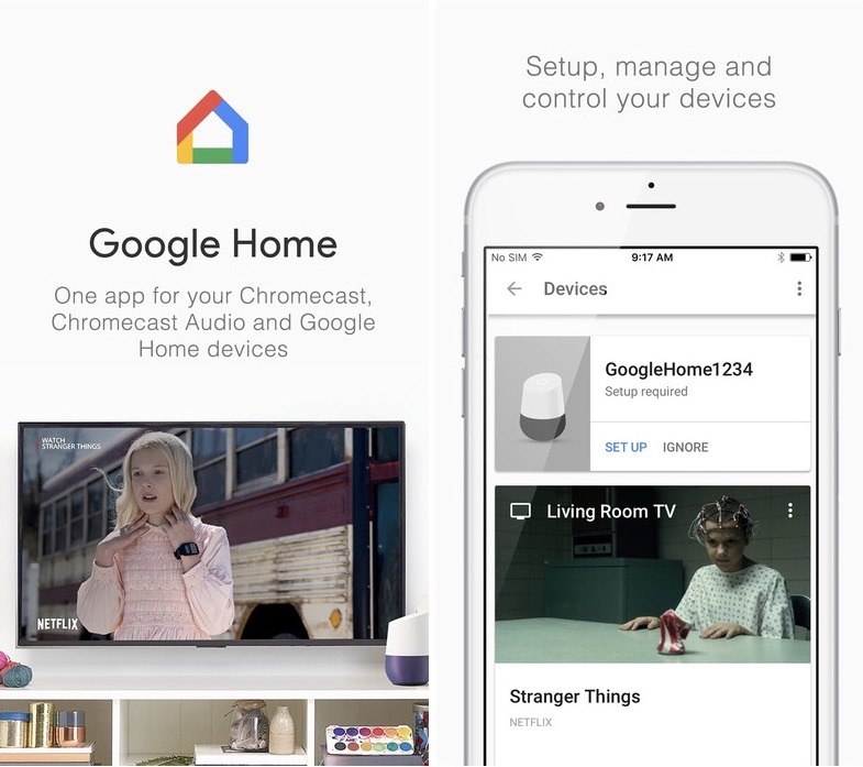 Google home app stream movie