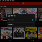 Netflix app on chromecast