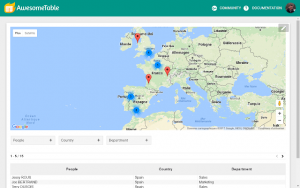 Awesome table googlemaps