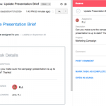 Asana gmail screenshot