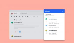 Dropbox for gmail screenshot