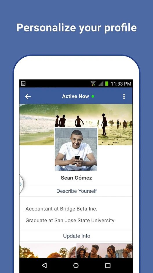 Facebook lite profile