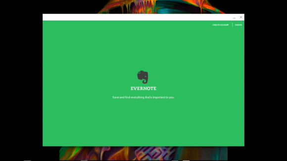 Evernote Logo on Chromebook