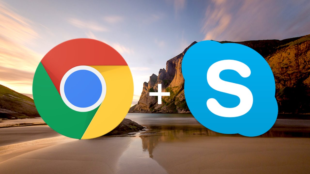 Chrome OS running Skype app