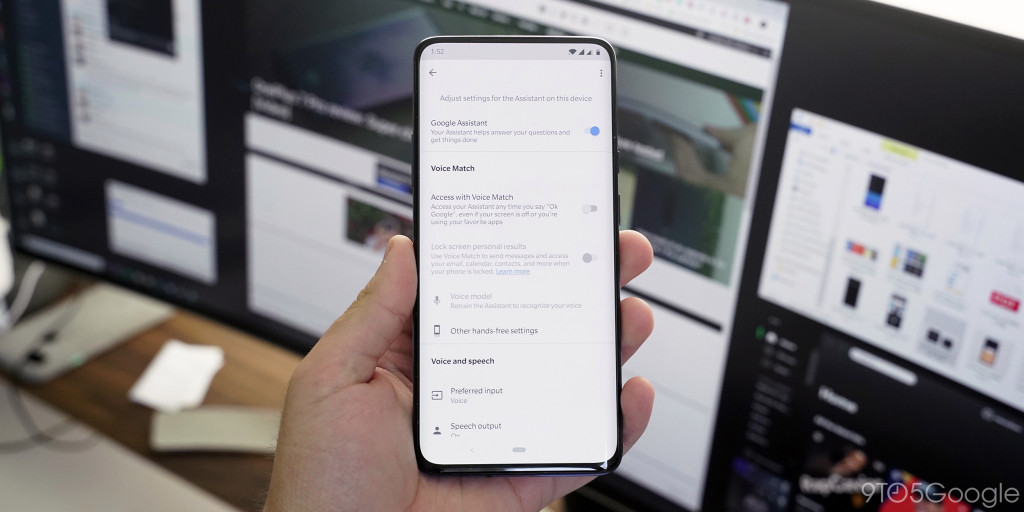 Google assistant phone settings material theme