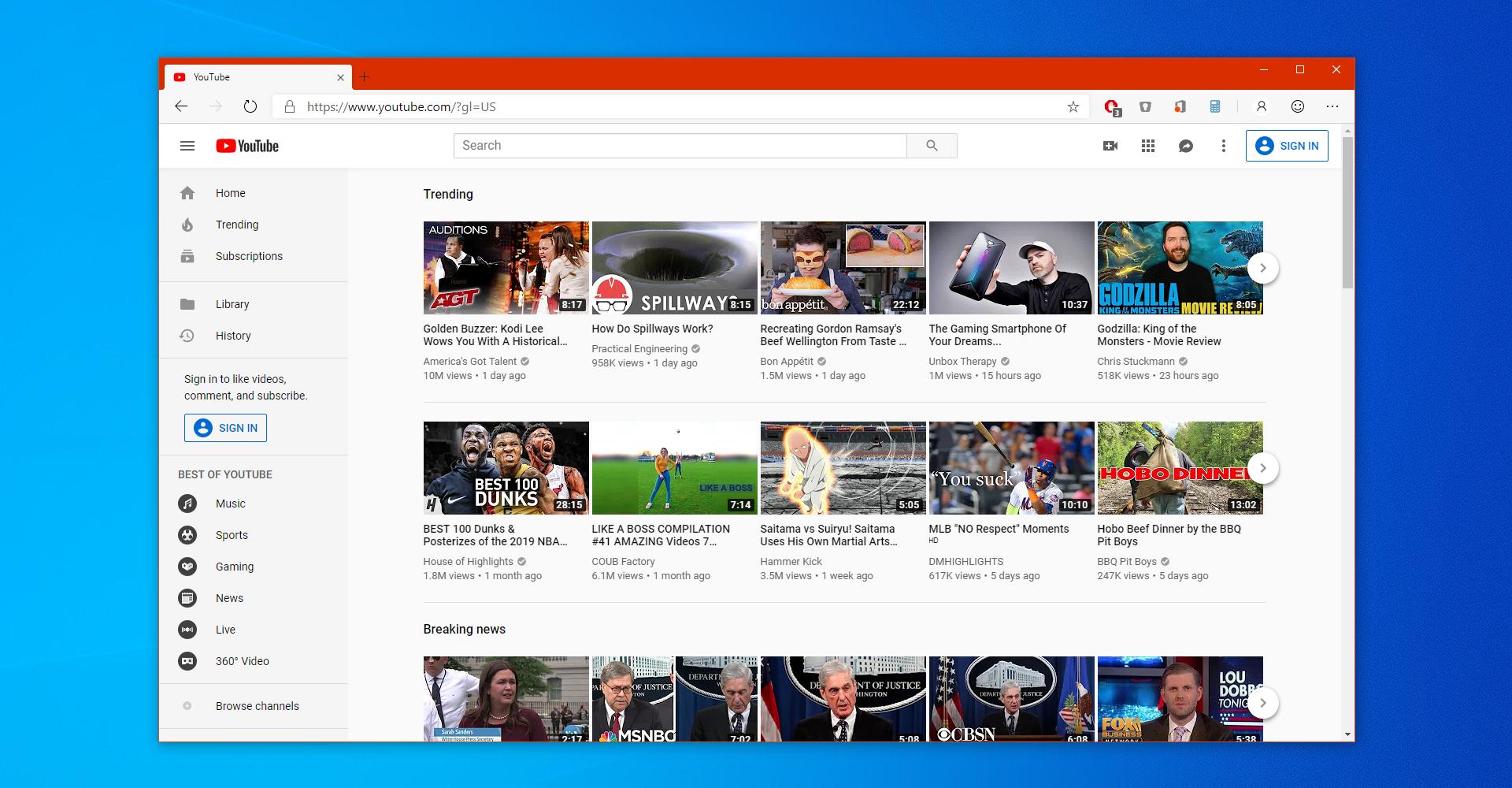 Google finally allows chromium microsoft edge to access new youtube 526226 2
