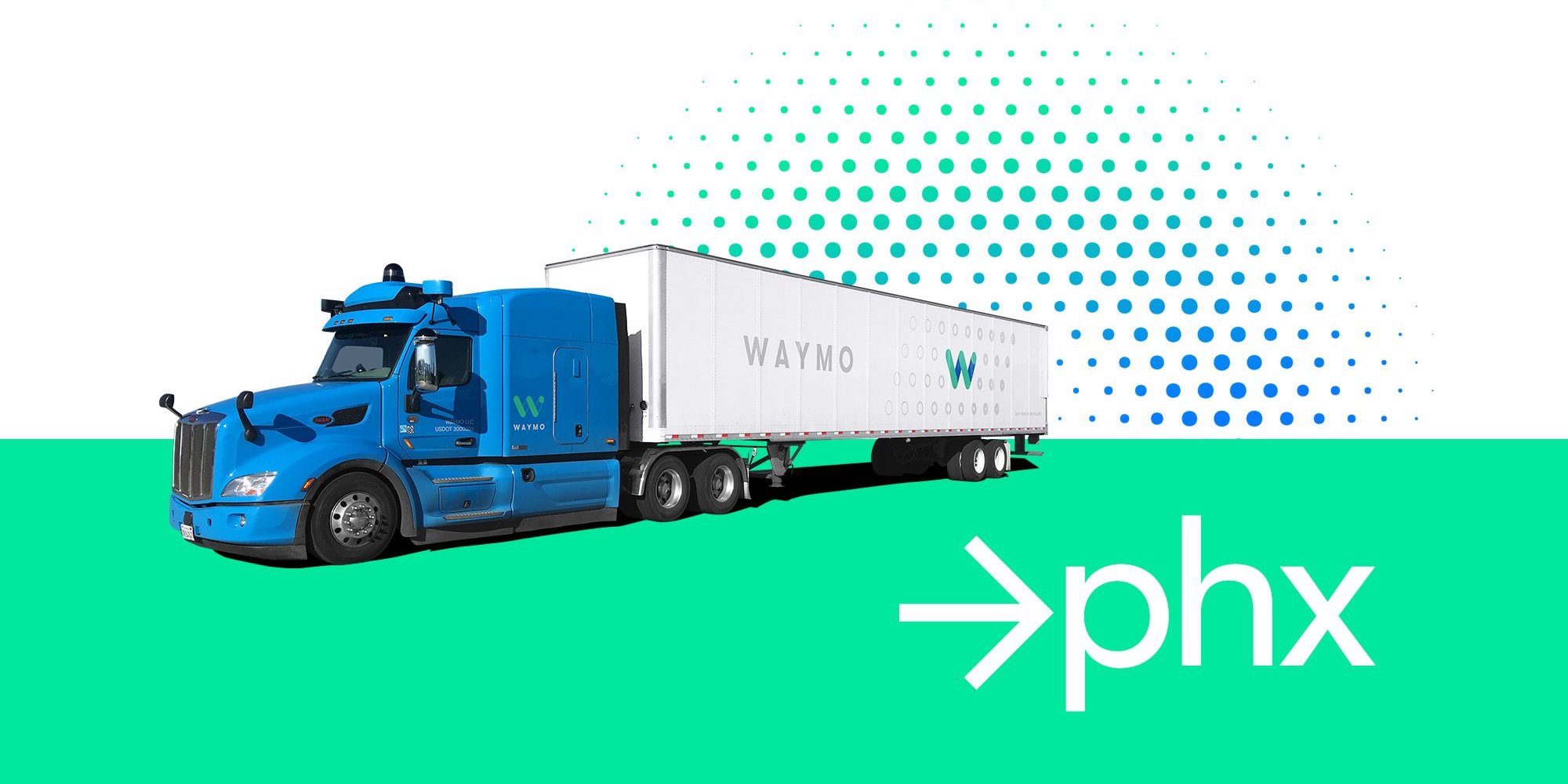 Waymo self driving truck test