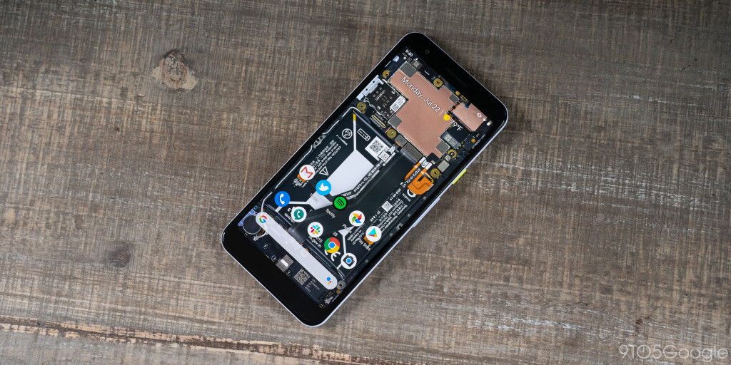 Google pixel 3a xl see through wallpaper
