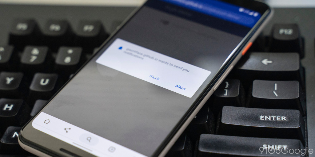 Chrome site notification 1