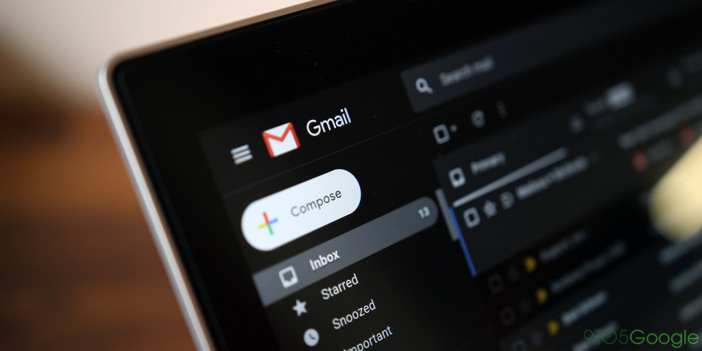 Gmail web dark mode 1