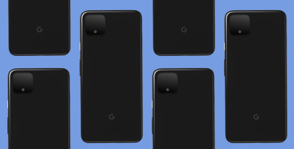 Pixel 4 blue pattern