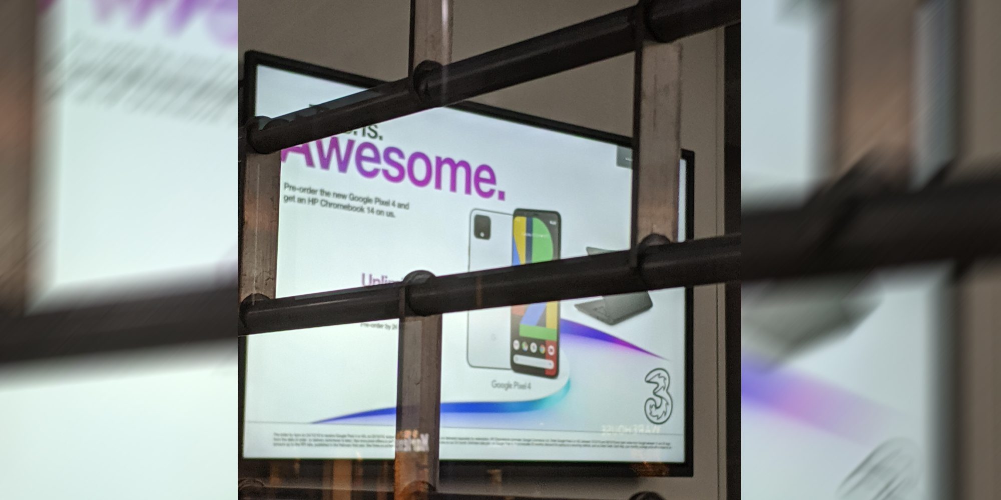Google pixel 4 billboard