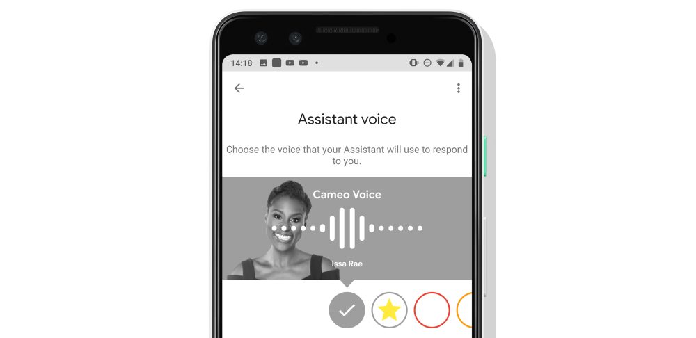 Google assistant issa rae picker