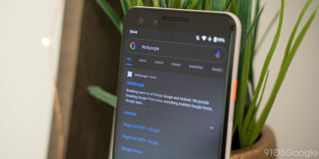 Google app search dark mode 1