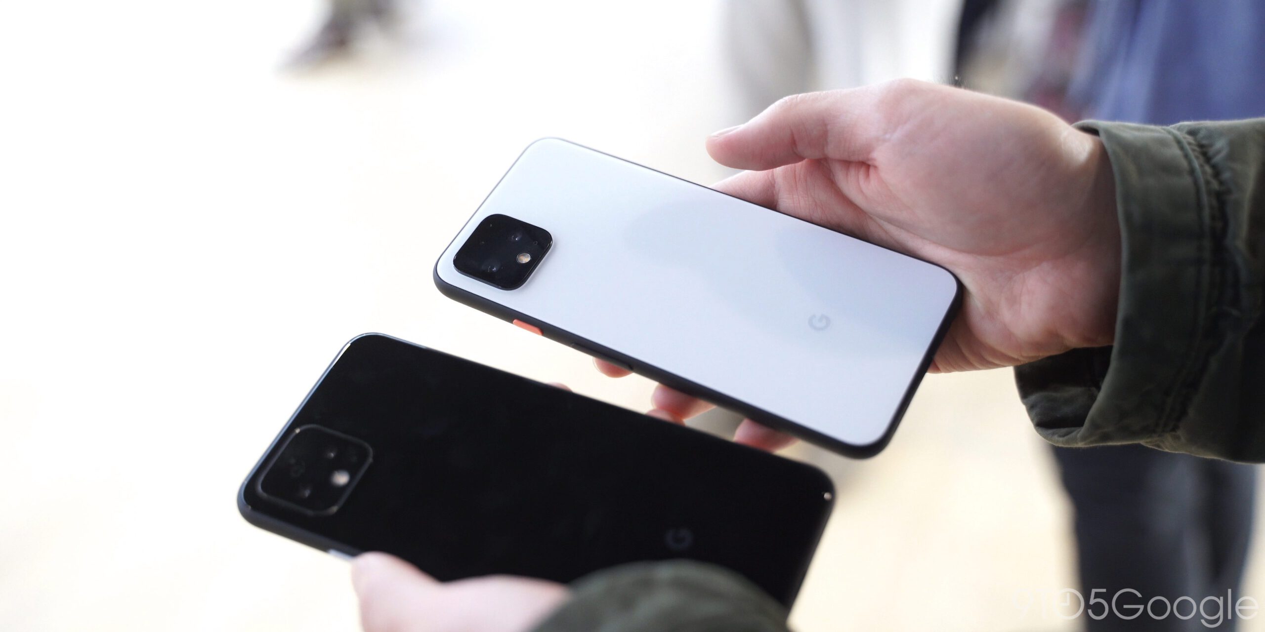Pixel 4 clearly white just black scaled