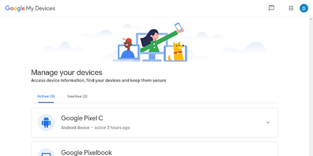 Google my devices