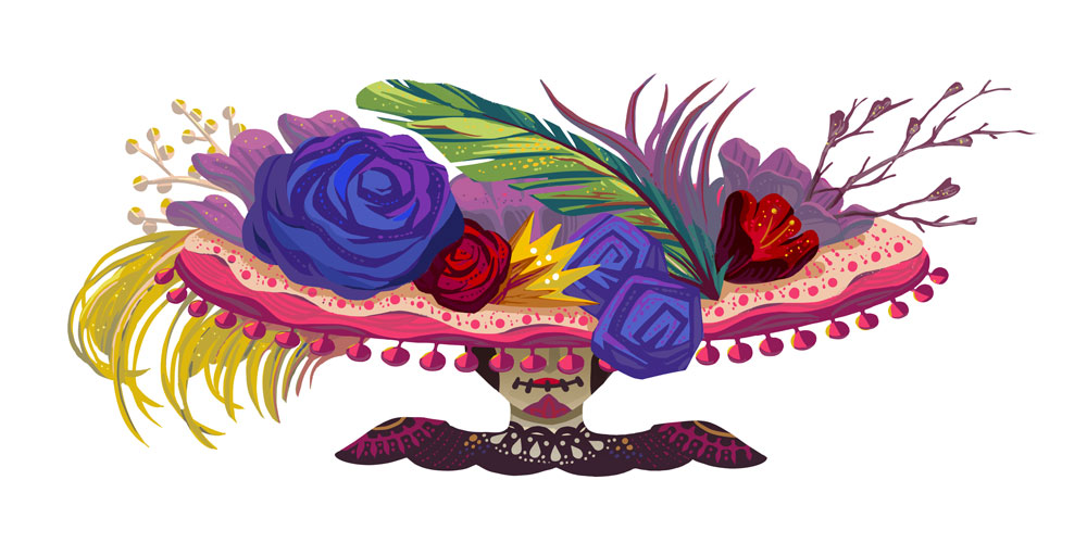 Day of the dead doodle header 2019