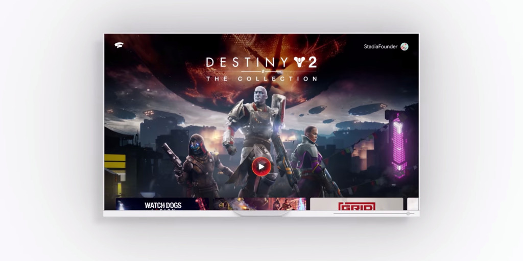 Google stadia ui tv 1