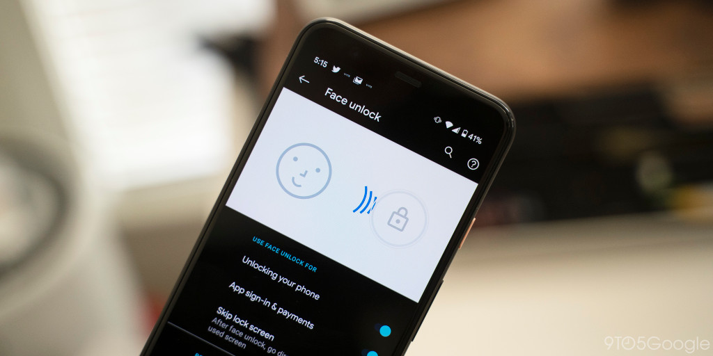 Google pixel 4 face unlock 1