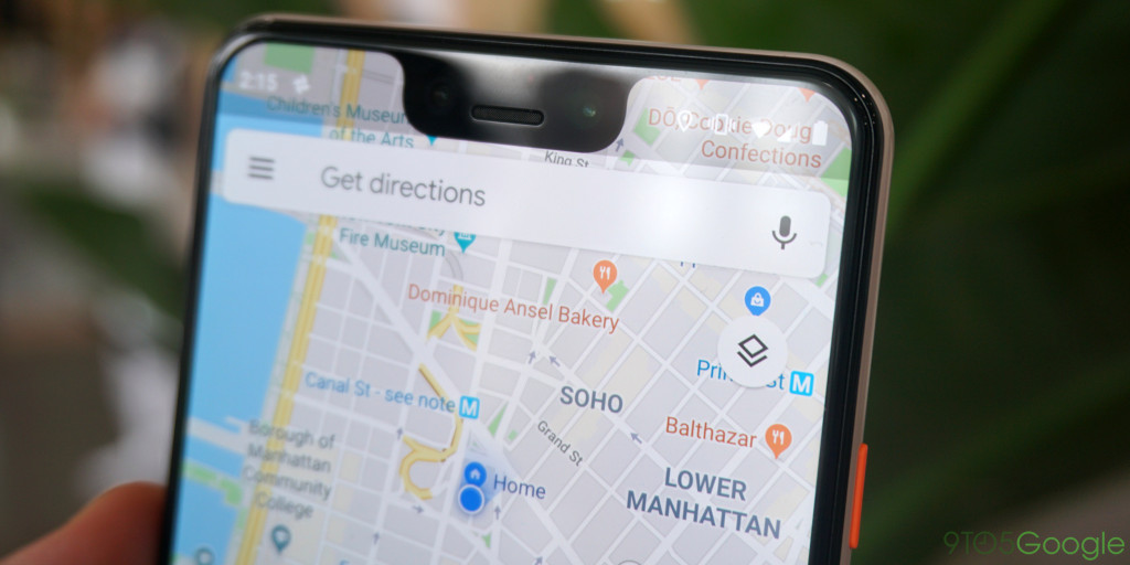 Pixel 3 google maps 1