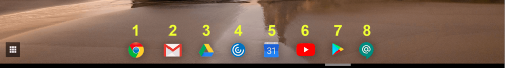 Chromebook Taskbar Icons