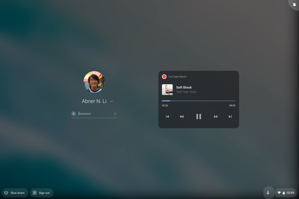 Chrome os 79 lockscreen media controls
