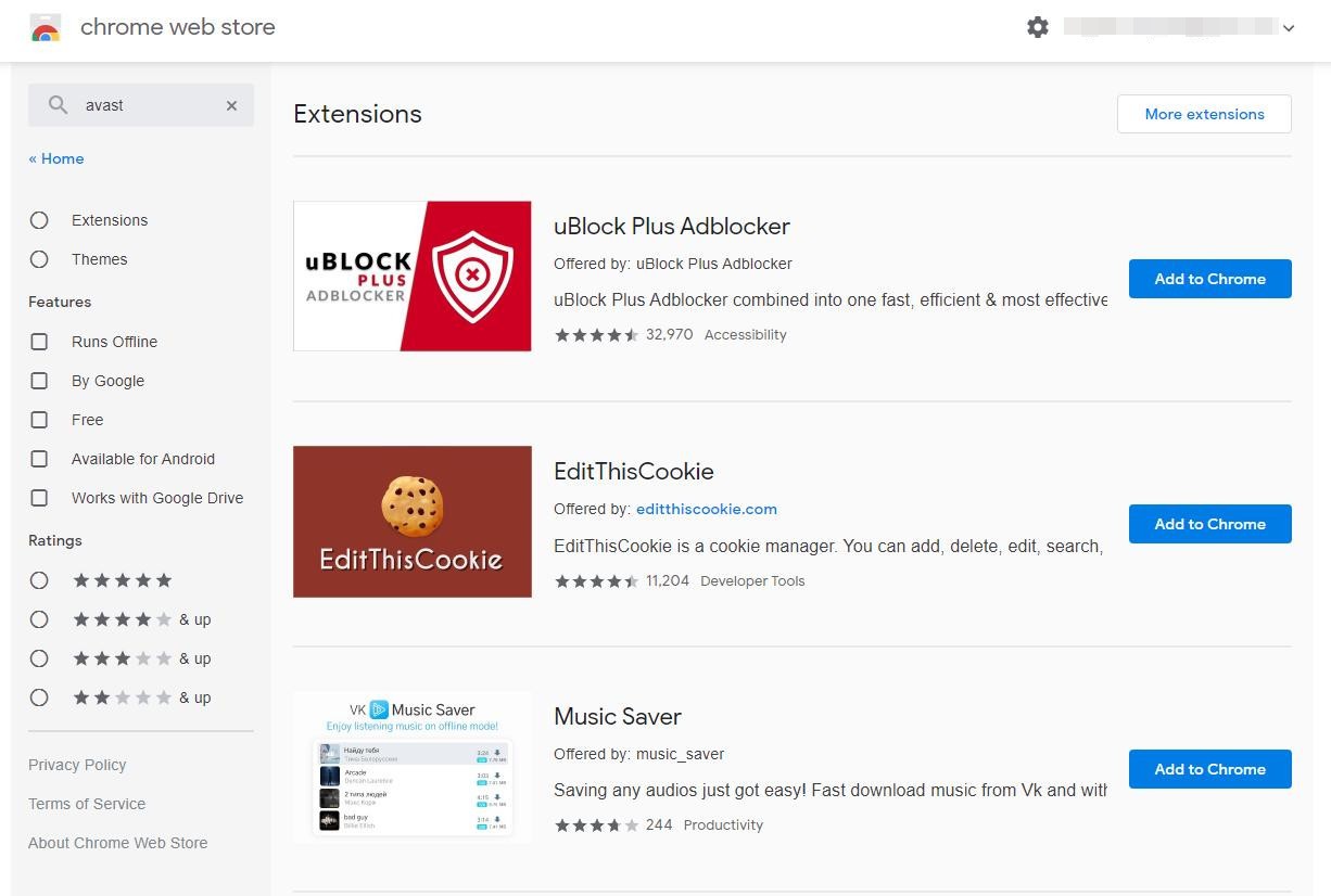 Google bans avast extensions for google chrome due to user data collection 528642 2