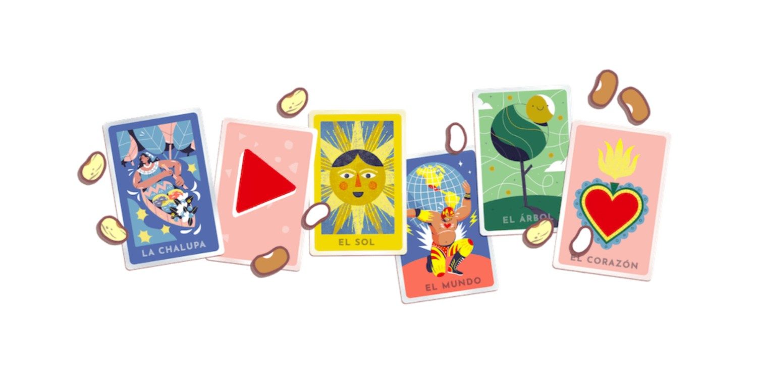 Google doodle loteria game header