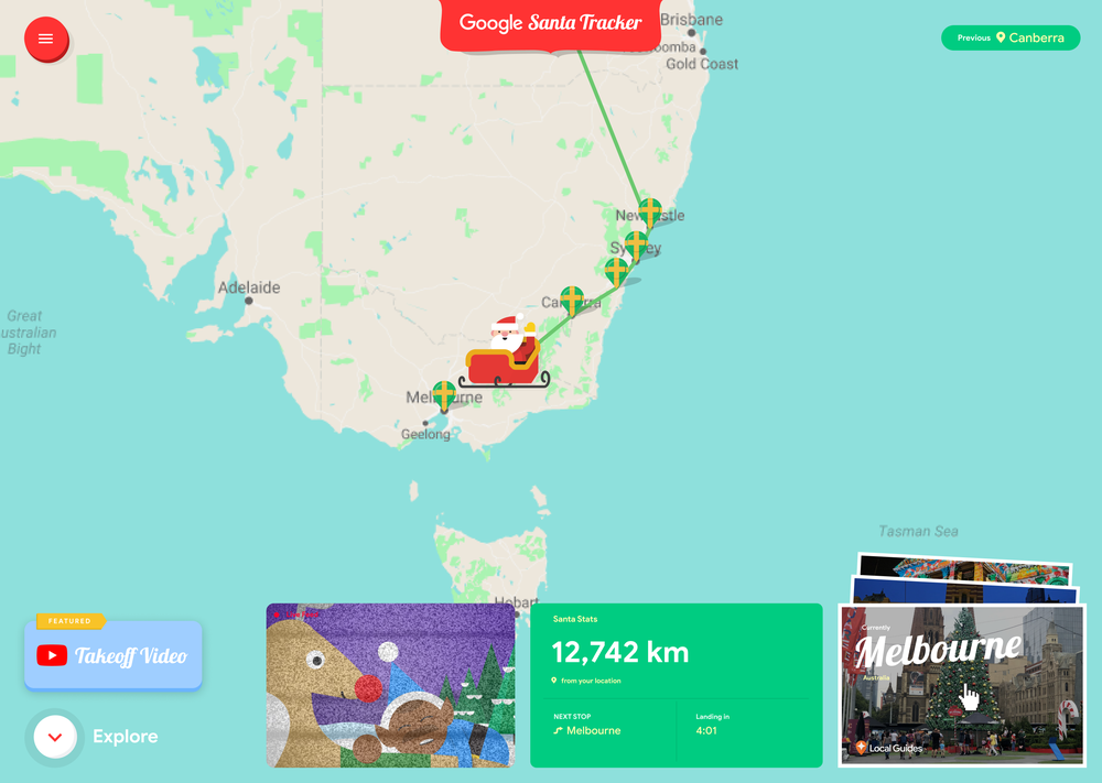 Google track santa