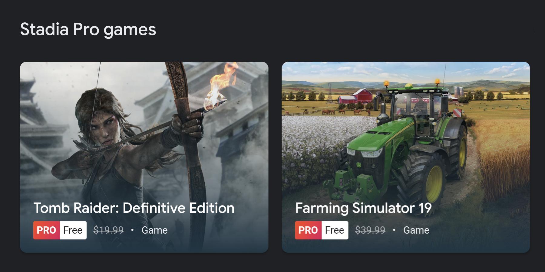 Stadia pro december 2019 games cover